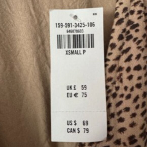 Abercrombie Easy Waist Wrap Mini Dress - XS Petite - Picture 9 of 13